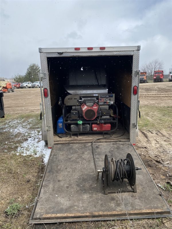 Power Washer Enclosed Trailer