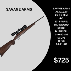 SAVAGE ARMS AXIS 11 XP