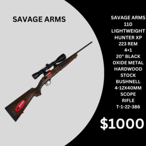 SAVAGE ARMS 110 LIGHTWEIGHT HUNTER XP