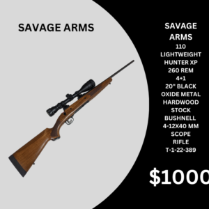 SAVAGE ARMS 110 LIGHTWEIGHT HUNTER XP